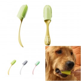Promotional Dog Cat Pet Silicone Finger Insert Style Handle Finger Toothbrush