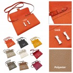 Fashionable Leather Crossbody Wallet Bag with Logo