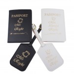Honeymoon Travel Passport Holder Luggage Tags/Wedding Gifts for Couple with Logo