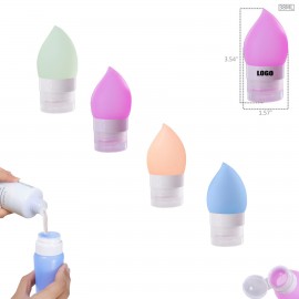 Personalized 38ml Silicone Water Drop Travel Bottle