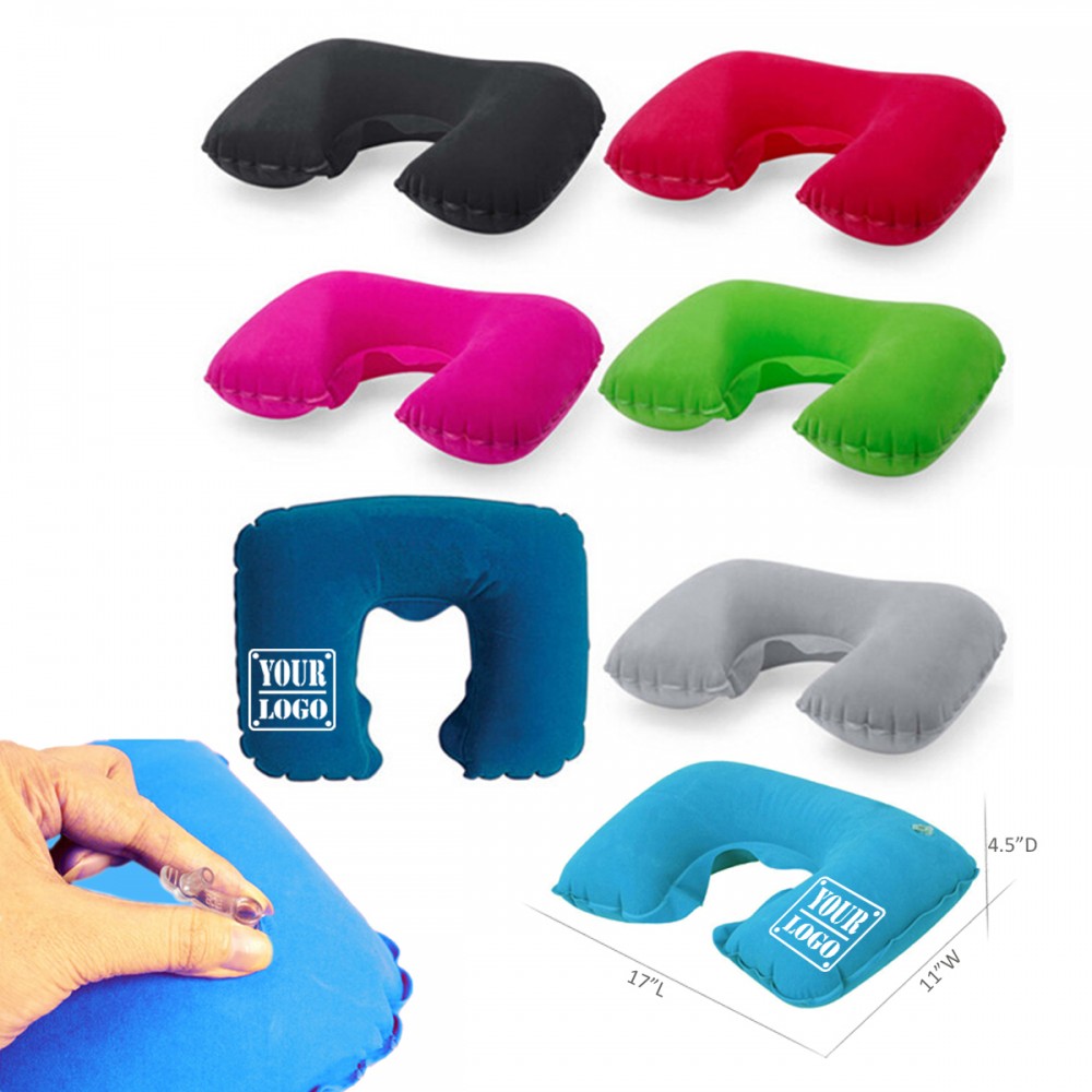 Inflatable Neck Pillow with Logo