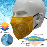 Cooling Face Mask 3-Layer Summer Relief Performance Masks with Logo