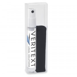 Lens Cleaner Travel Kit, 4"x7" Standard Microfiber Cloth and 0.5 fl oz Lens Cleaner with Logo  Lens Cleaner Travel Kit, 4"x7" Standard Microfiber Cloth and 0.5 fl oz Lens Cleaner with Logo