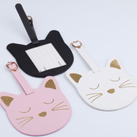 Custom Cat Shape Travel Luggage Tags with Logo