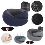 Portable U-Shape Memory Foam Pillow Set with Logo