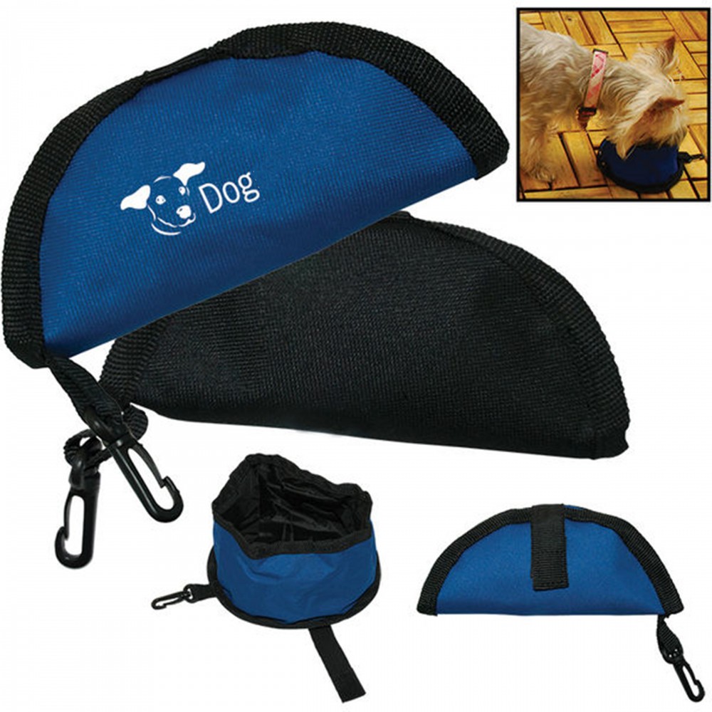 Collapsible Travel Pet Bowl with Logo