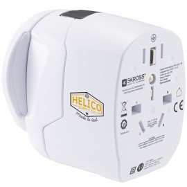 SKROSS World Travel Adapter Pro Light 2 USB with Logo  SKROSS World Travel Adapter Pro Light 2 USB with Logo