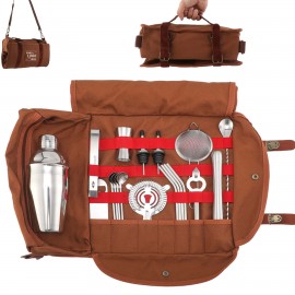 20 Piece Bartender Kit with Portable Travel Bag with Logo  20 Piece Bartender Kit with Portable Travel Bag with Logo