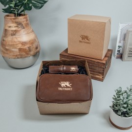 Overnighter Bundle - Brown with Logo  Overnighter Bundle - Brown with Logo