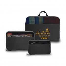 Custom Jetsetter 3 Piece Packing Cube Set - Black