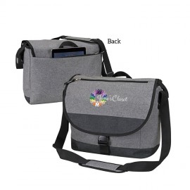 300D Flap Cover Laptop Messenger Bag with Logo