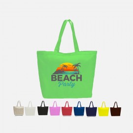 Personalized Full Color Heavy Canvas Large Tote w/ Velcro Closure (23" x 17")