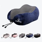 Custom Portable U-Shape Memory Foam Pillow w/Washable Soft Cover
