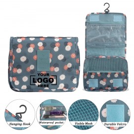 Hanging Travel Toiletry Bag Foldable Waterproof Cosmetic Organizer with Logo