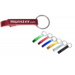 Aluminum Bottle Opener/ Tab Remover with Keychain Logo Branded