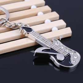 Guitar Shaped Key Chain with Logo