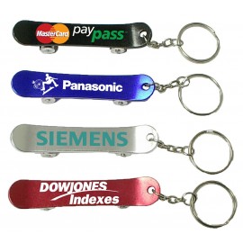 Custom Skateboard Shape Bottle Opener w/ Key Chain  Custom Skateboard Shape Bottle Opener w/ Key Chain