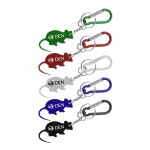 Mouse Shape Bottle Opener Key Chain & Carabiner with Logo