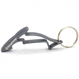 Hollow Shark Bottle Opener Keychain with Logo