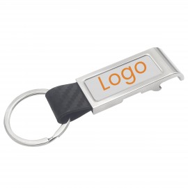 Customized Zinc Alloy Bottle Opener with Keyring & Shopping Cart Token