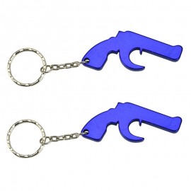 Gun Bottle Opener Keychain with Logo