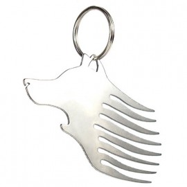 Wolf Head Multi funtion Bottle Opener Keychain with Logo