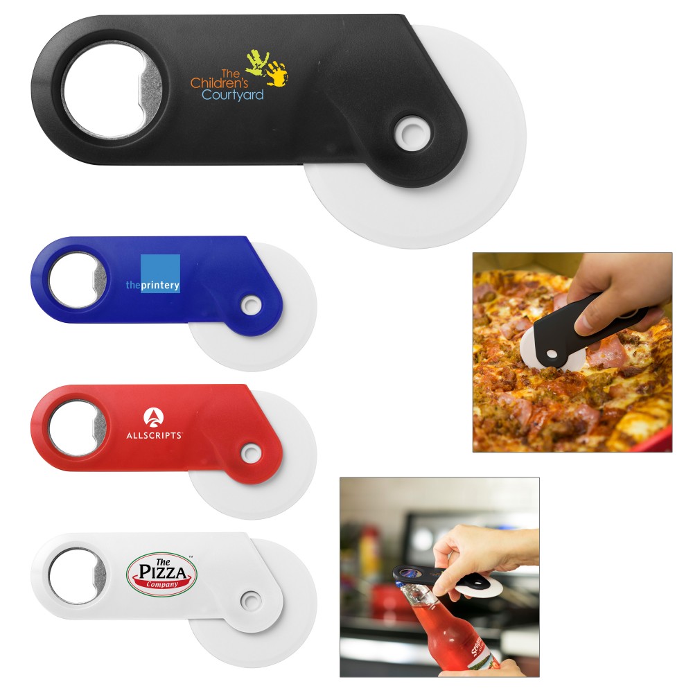 Pizza Cutter & Beer Opener Custom Printed Pizza Cutter & Beer Opener Custom Printed