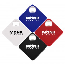 Square Coaster With Bottle Opener with Logo