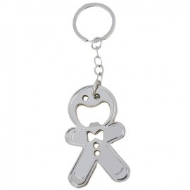 Zinc Alloy Boy Bottle Opener Keychain with Logo