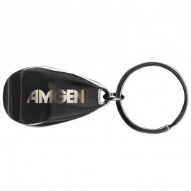 Gunmetal Apri Bottle Opener Key Chain with Logo