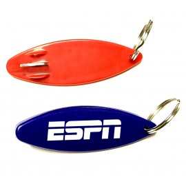 Surfboard Shaped Bottle Opener Key Chain with Logo  Surfboard Shaped Bottle Opener Key Chain with Logo
