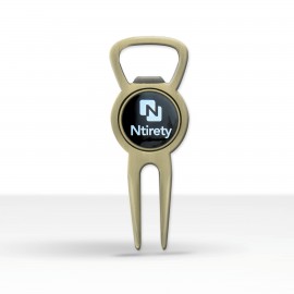 Customized Combo Bottle Opener/Divot Tool (Printed)