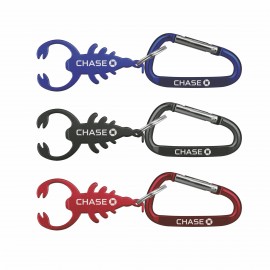 Scorpion Shape Bottle Opener w/ Key Chain & Carabiner with Logo