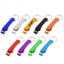 Colored Metal Bottle Opener Keychain with Logo