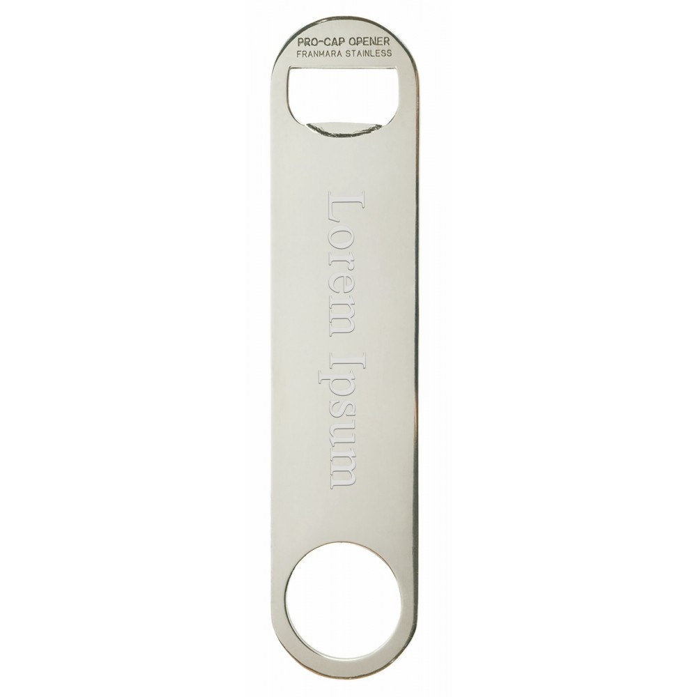 Stainless Steel Pro-Cap Bottle Opener with Logo