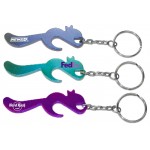 Squirrel Shape Bottle Opener with Key Chain with Logo