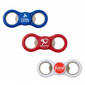 Two-Way Fidget Spinner Bottle Opener with Logo