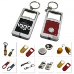 3-in-1 Bottle Opener With Flashlight And Key Ring with Logo
