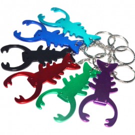 Logo Branded Lobster Bottle Opener Keychain