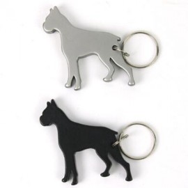Bull Dog Bottle Opener Keychain with Logo