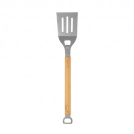 Logo Branded Bamboo Barbeque Spatula W/ Bottle Opener