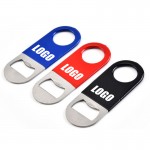 Stainless Steel Bottle Opener w/Vinyl Coated Custom Imprinted