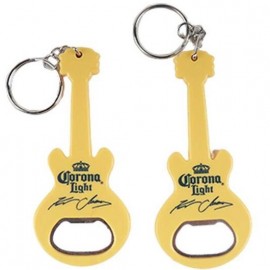 Customized Plastic Guitar Bottle Opener Keychain