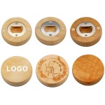 Custom Wooden Magnetic Refrigerator Magnet Bottle Opener