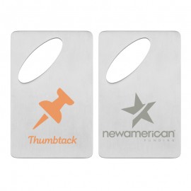 Promotional Oval Credit Card Brushed Finish Bottle Opener  Promotional Oval Credit Card Brushed Finish Bottle Opener