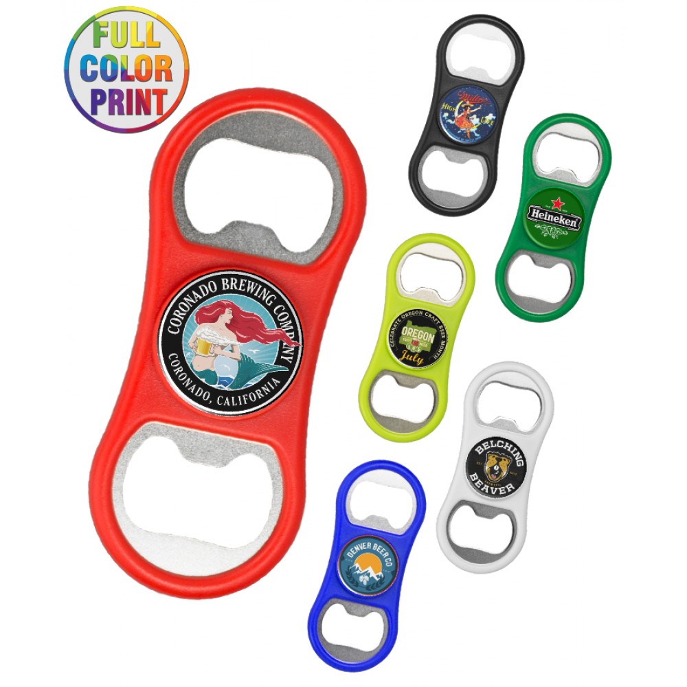 Bottle Opener Fidget Spinner - Full Color with Logo