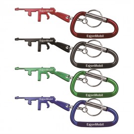 Logo Branded Rifle Shape Bottle Opener Key Chain & 7 Cm Carabiner  Logo Branded Rifle Shape Bottle Opener Key Chain & 7 Cm Carabiner