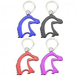 Logo Branded Horse Head Bottle Opener Keychain