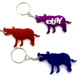 Cow / Bull Shape Bottle Opener w/Key Chain with Logo