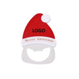 Custom Santa Shape Beer Bottle Opener Fridge Magnet